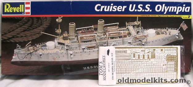 Revell 1/232 Cruiser USS Olympia  With Tom's Photoetched Superdetail Set, 85-5026 plastic model kit